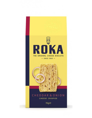 Roka juustuküpsised Cheddari ja sibulaga 70g