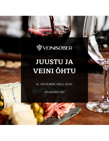 Juustu ja veini õhtu 16.10